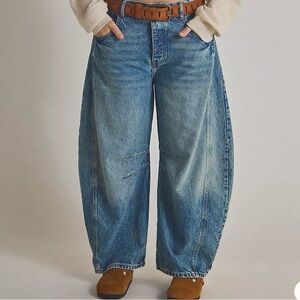 Free People Flare Blue Jeans